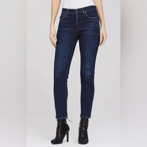 Citizens of Humanity Cara High Rise Cigarette Jeans Dark Wash Ankle Sz 29